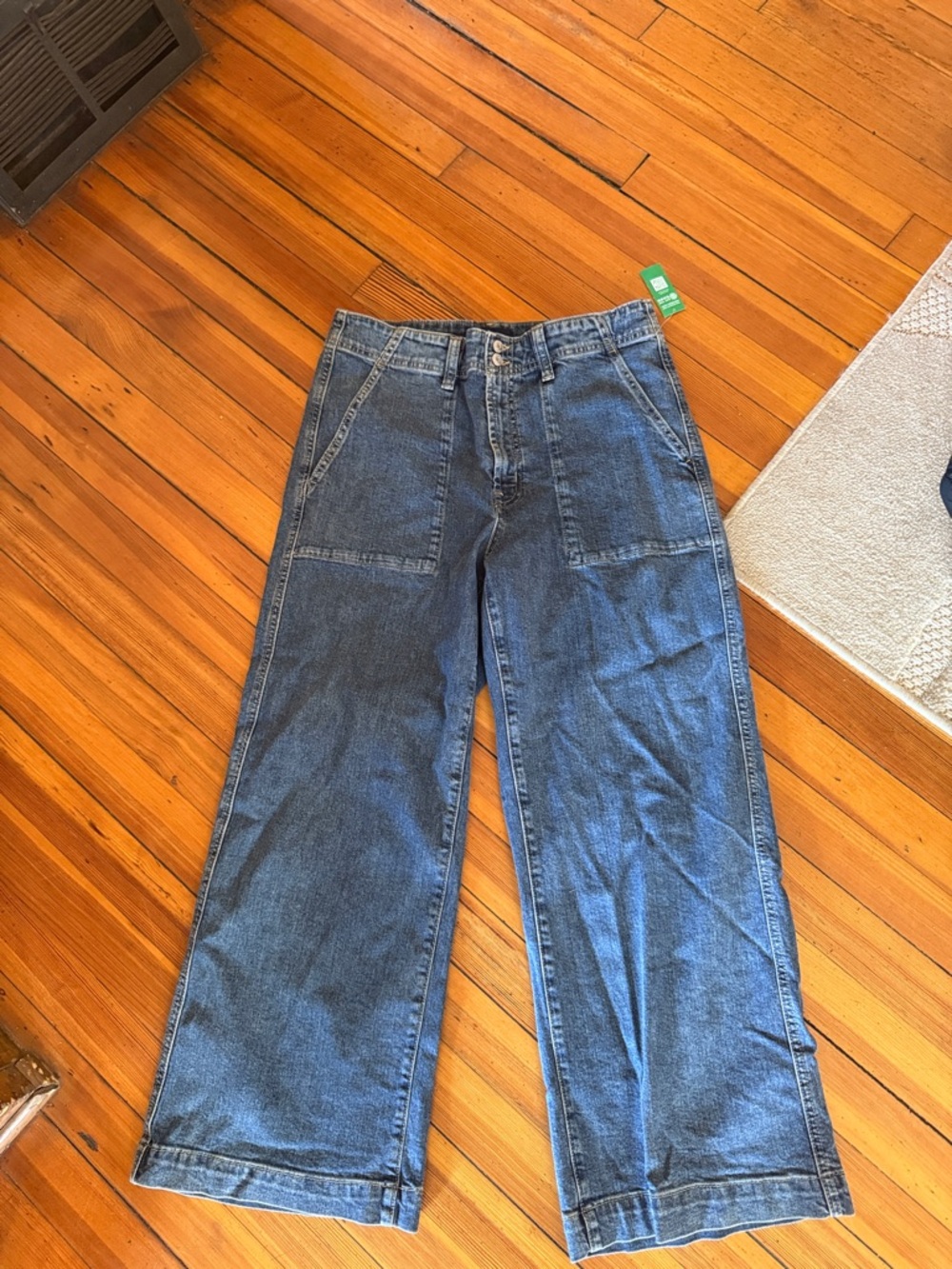 GAP Men's Relaxed Wide-Leg Jeans - Blue